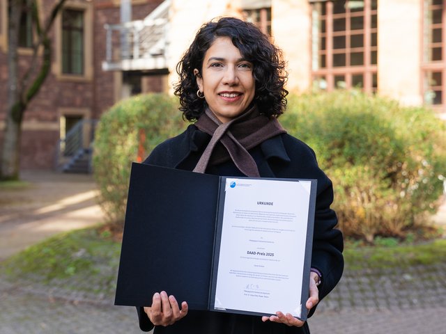 DAAD-Preisträgerin 2025: Canan Evecen. Foto: Fabian Hahl/PHKA