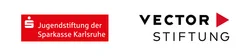 Logos der Jugenstiftung Sparkasse Karlsruhe und der Vector Stiftung
