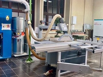 Kreissäge im Maschinenraum