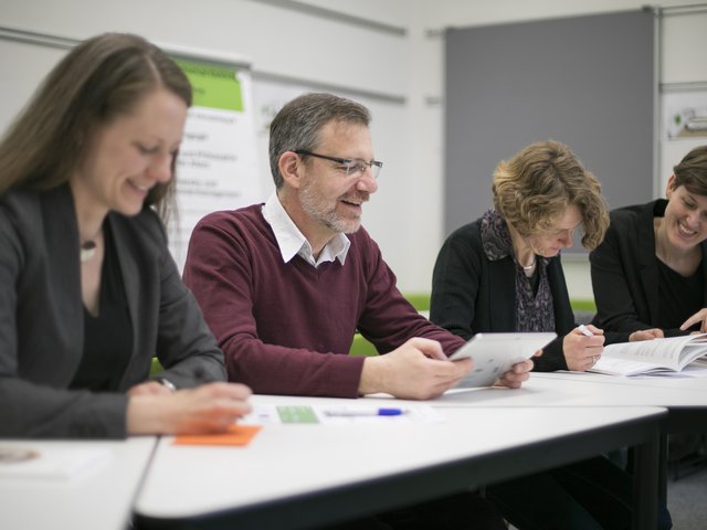Praxis- und forschungsnah: Die berufsbegleitenden Masterstudiengänge der Pädagogischen Hochschule Karlsruhe. Foto: Binz/PHKA