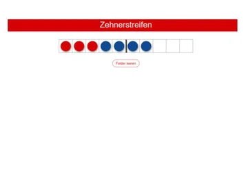 Zehnerstreifen digital.