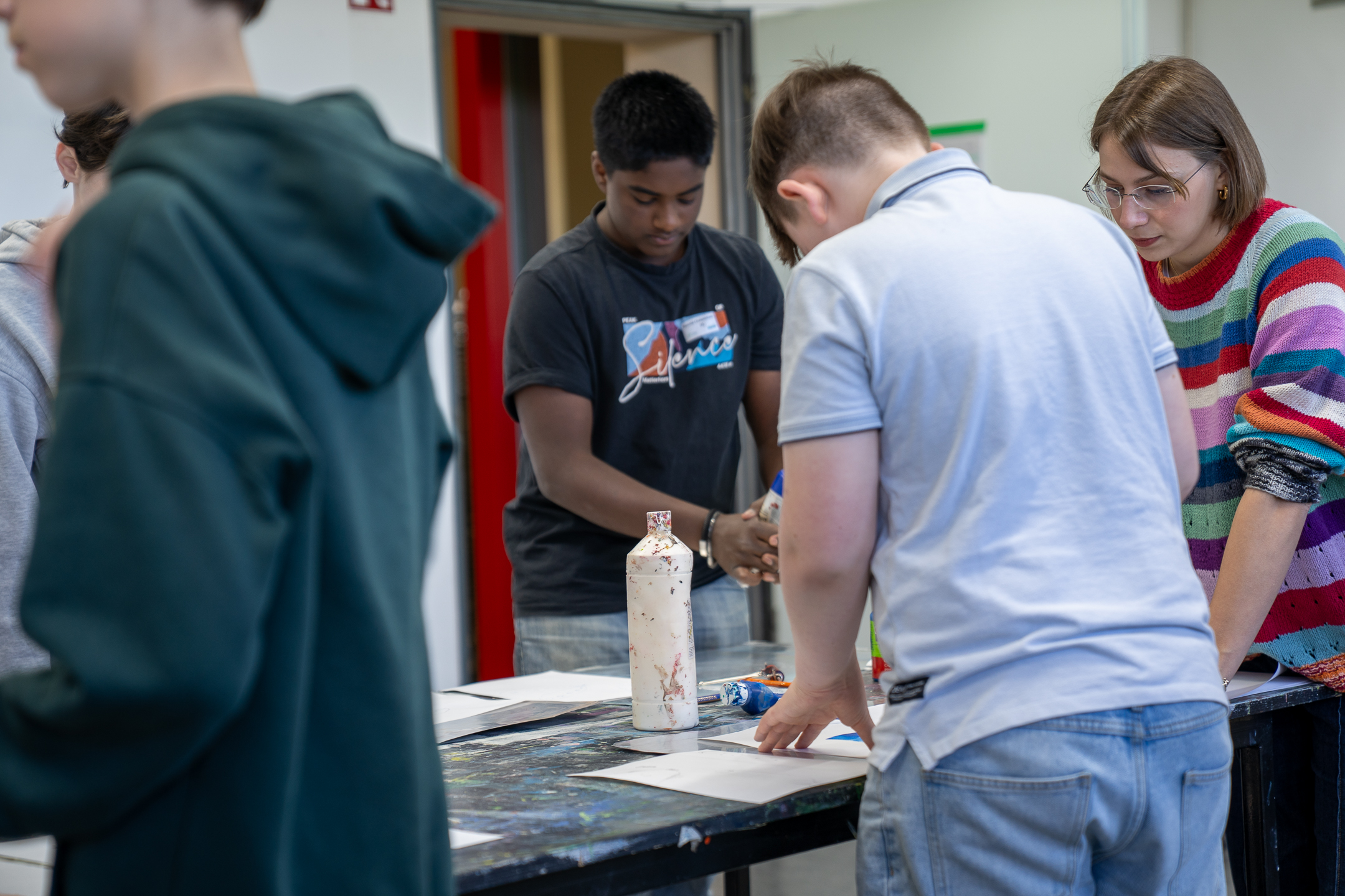 Boys' Day 2026 an der Pädagogischen Hochschule Karlsruhe: Im Workshop Kunst. Foto: PHKA/Hahl