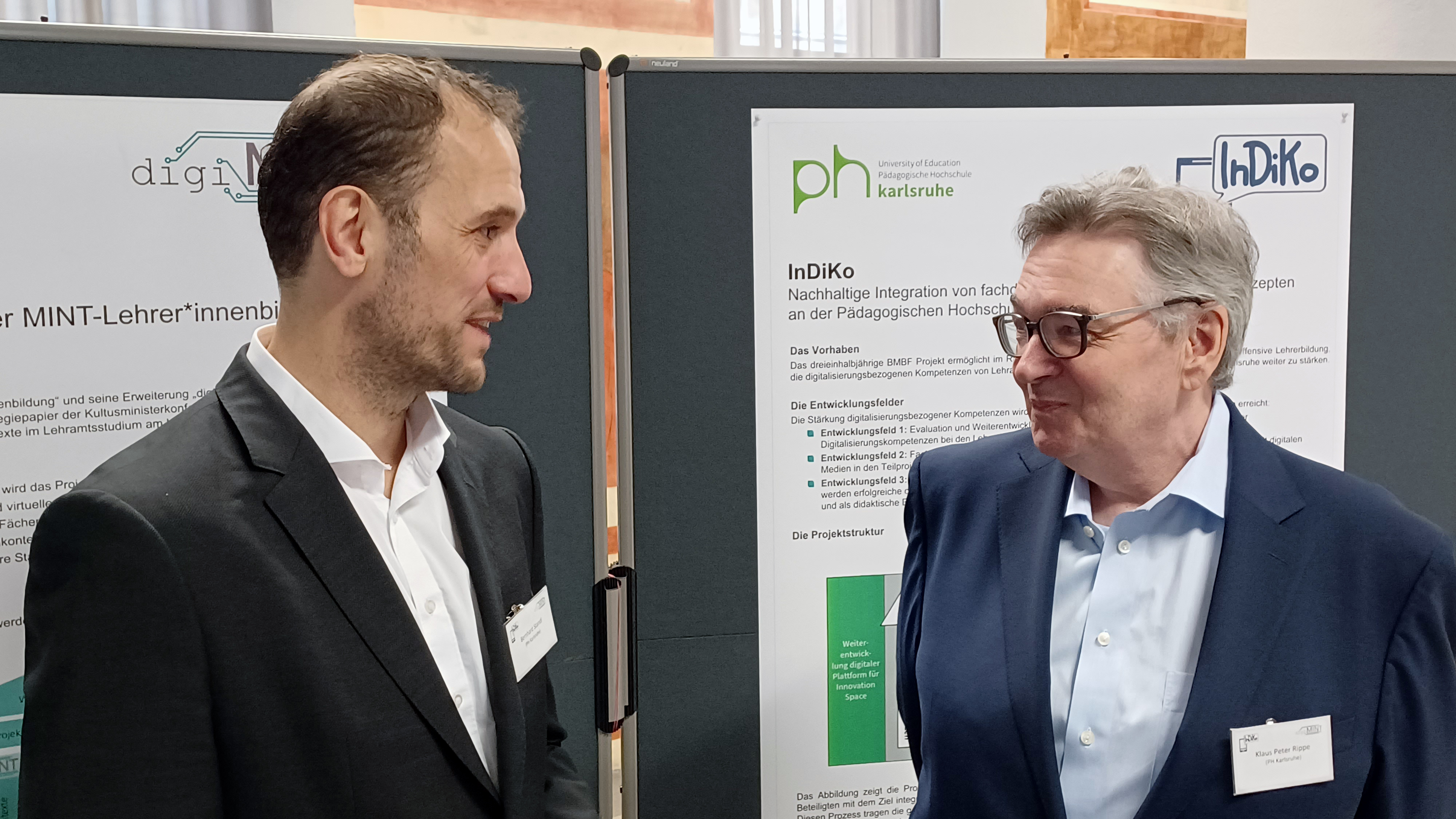 InDiKo-Leiter Prof. Dr. Klaus Peter Rippe (r.) und InDiKO-Projektkoordinator Jun.-Prof. Dr. Bernhard Standl. Foto: PHKA