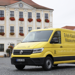 MuseumsMobil des Erich Kästner Hauses für Literatur in Dresden. Foto: Das Erich Kästner Haus für Literatur