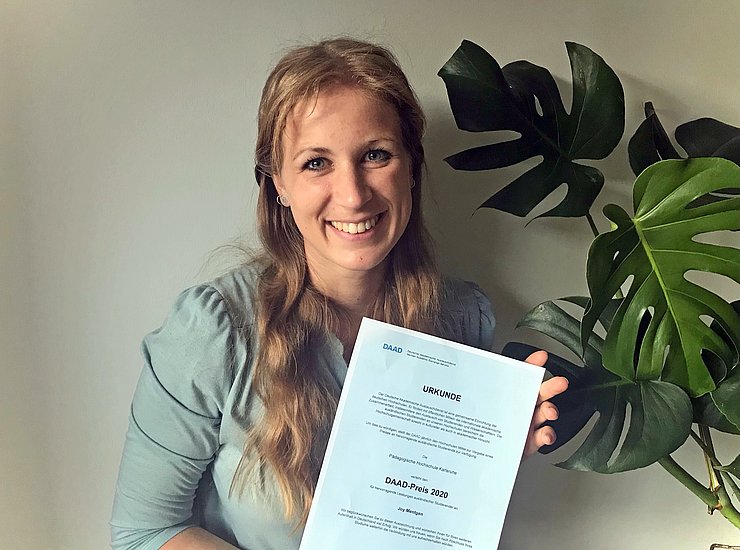 DAAD-Preisträgerin Joy Mentgen. Foto: privat