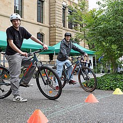 Beim Rad-Aktionstag am 4. Juni. Foto: Regina Thelen/PHKA