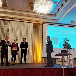 Sabrina Syskowski bei der Verleihung des LeLa-Preises 2020 in Dresden. Foto: privat